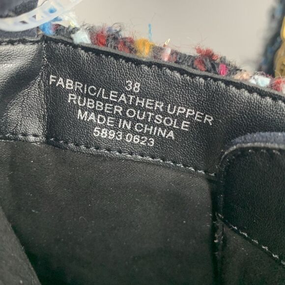 Kurt Geiger London Kensington tweed lug combat ankle boot NWT - Picture 13 of 14